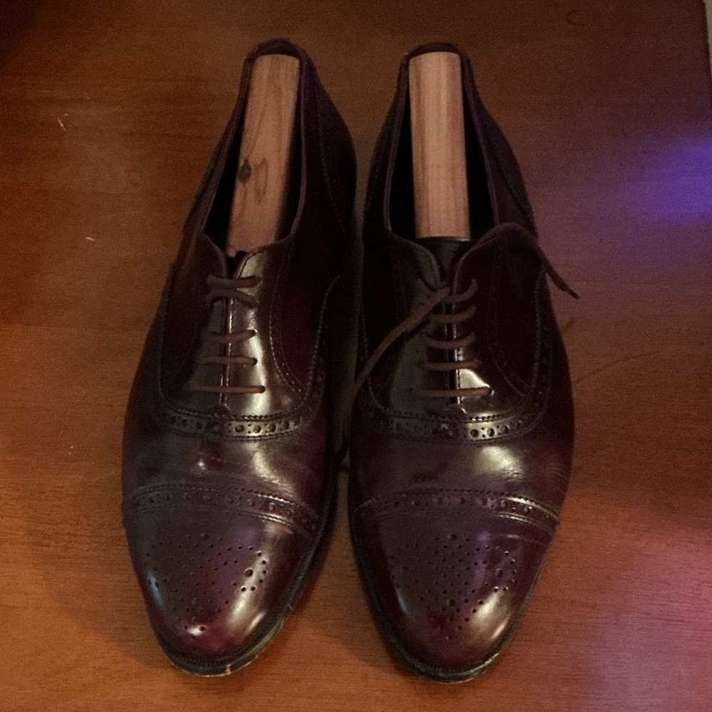 Santoni Dark Brown Men's Oxfords